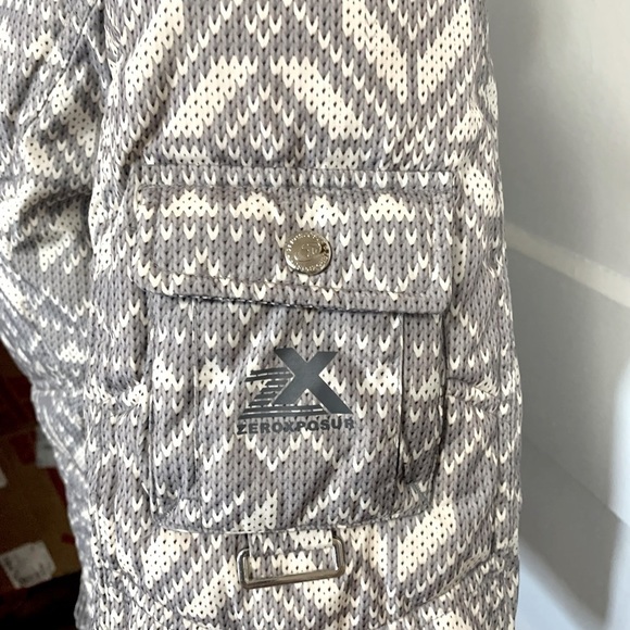 Zeroxposur Women’s Quilted Puffer Coat Gray and White Size Small - Picture 4 of 13